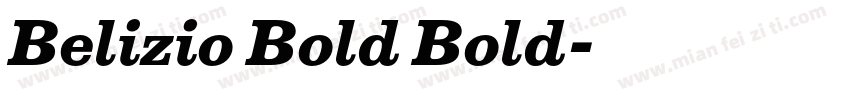 Belizio Bold Bold字体转换